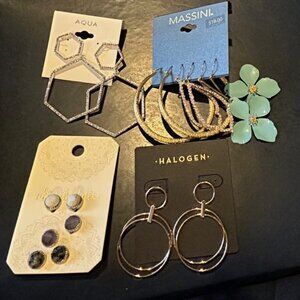 Halogen, Altard State, Aqua, Massini Earrings (8 pairs)